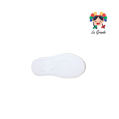 5004 SVIN Blanco Lila Sintético Tenis Casual para Niña y Dama
