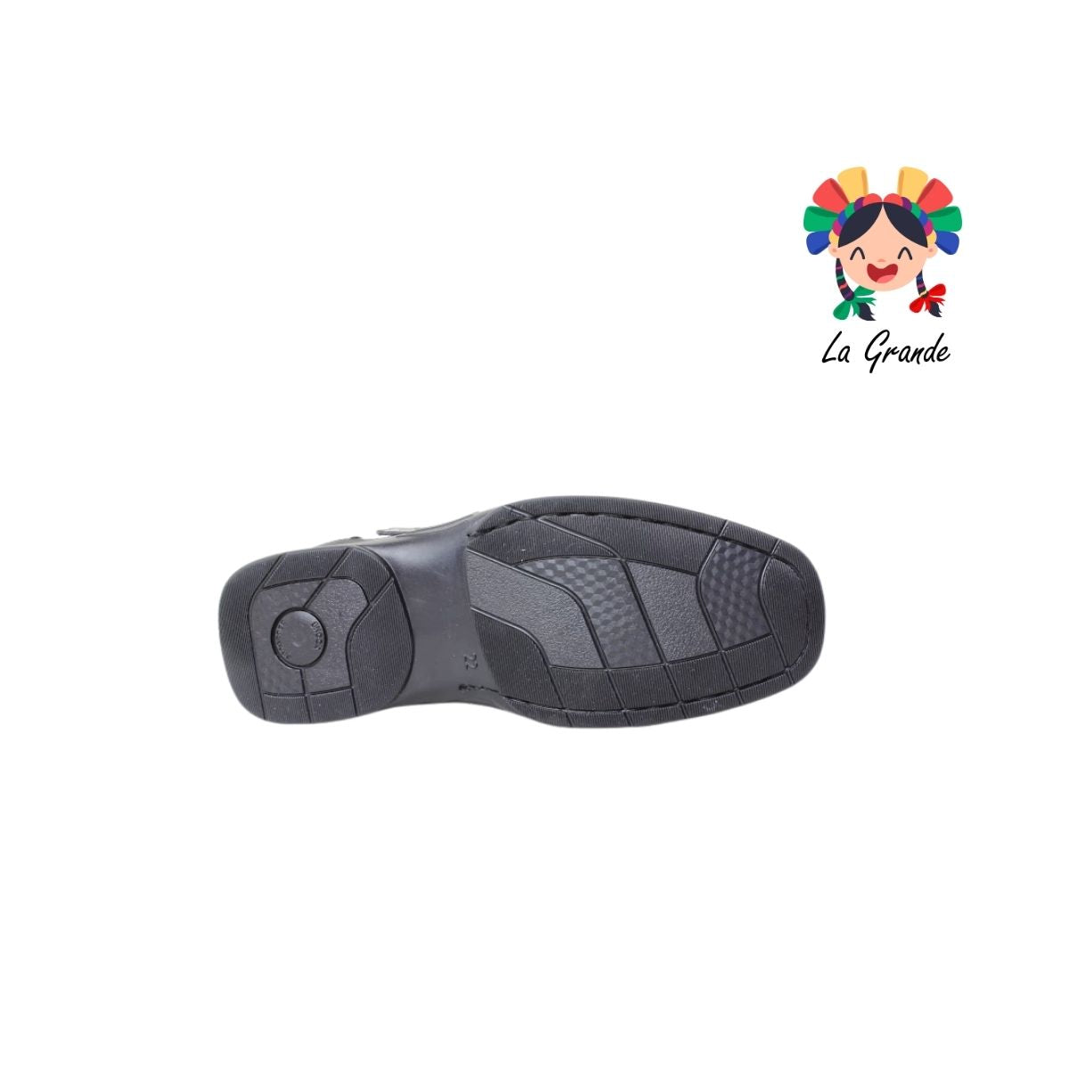 5007 BUGATY SHOES Negro Piel Zapato Escolar para Joven