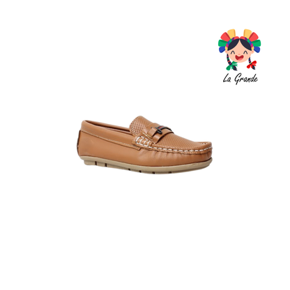 500 PERIQUIN Camel Sintético Mocasin Casual para Niño