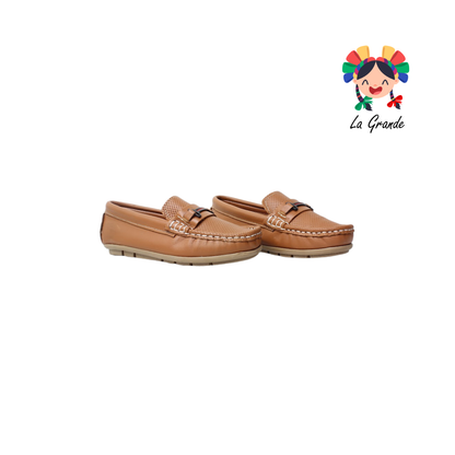 500 PERIQUIN Camel Sintético Mocasin Casual para Niño