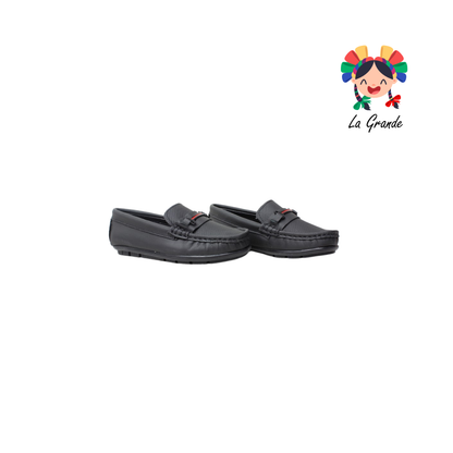 500 PERIQUIN Negro Sintético Mocasin Casual para Niño