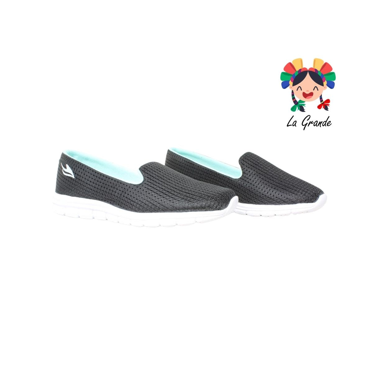 500 SKR Negro Menta Textil Tenis tipo Mocasín para Dama