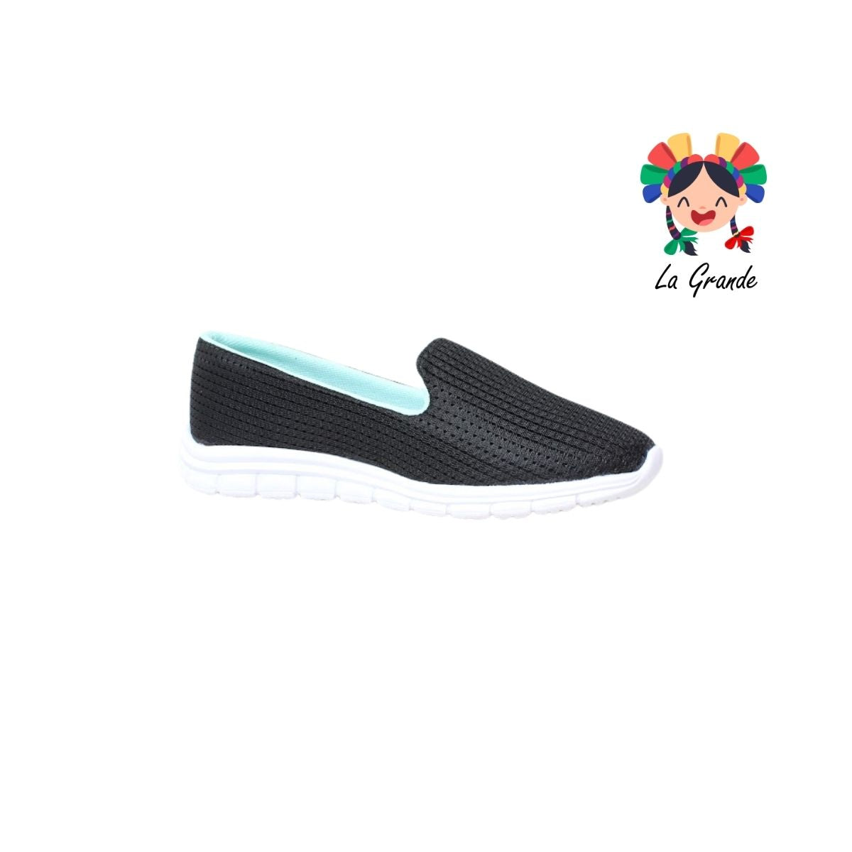 500 SKR Negro Menta Textil Tenis tipo Mocasín para Dama