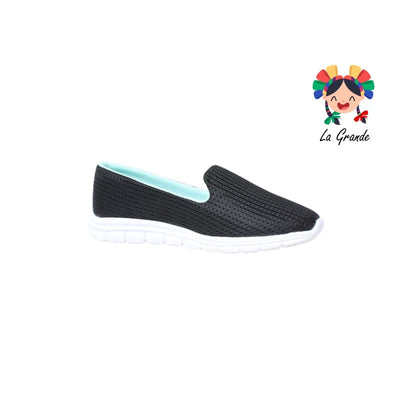 500 SKR Negro Menta Textil Tenis tipo Mocasín para Dama