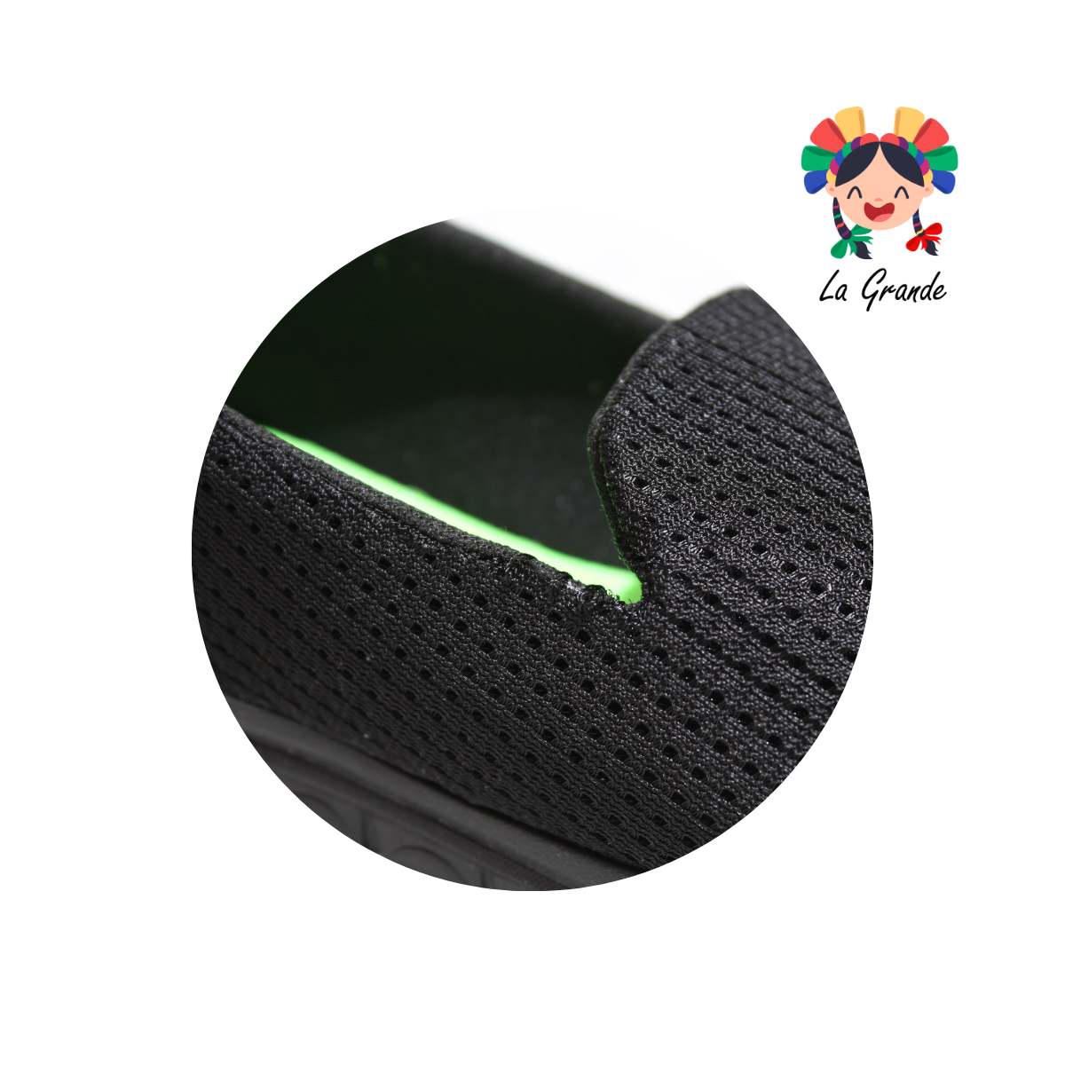 500 SKR Negro Negro Textil Tenis tipo Mocasín para Dama