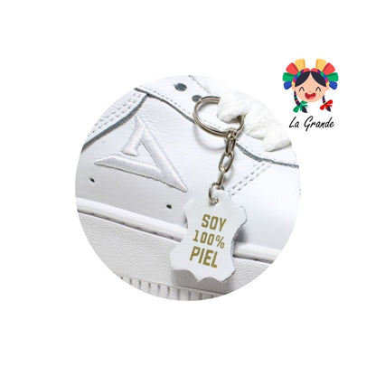500 VANPI Blanco Blanco Piel Tenis Escolares para Joven, Dama y Caballero