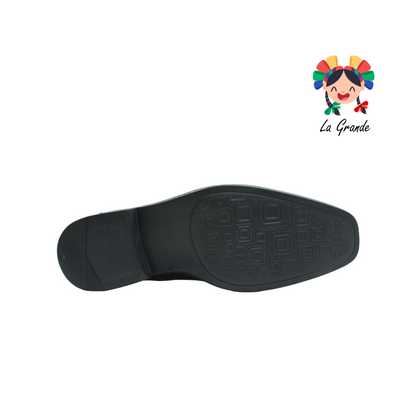 500 VARUS Negro Piel Zapato para Caballero