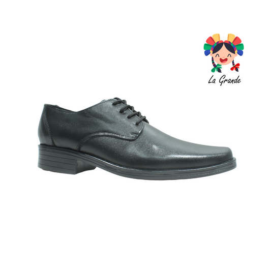 500 VARUS Negro Piel Zapato para Caballero