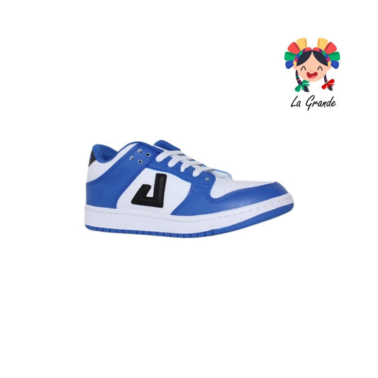 5016 APOORT Blanco Rey Piel Tenis Casual para Joven y Caballero