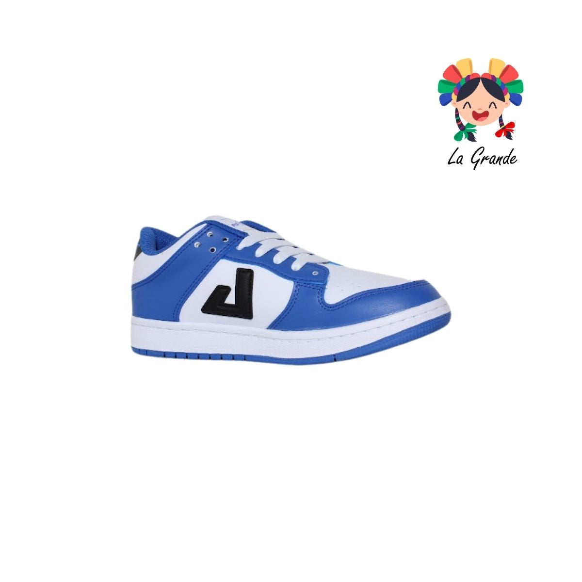 5016 APOORT Blanco Rey Piel Tenis Casual para Joven y Caballero