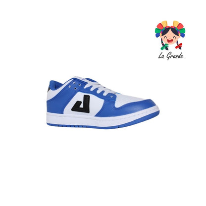 5016 APOORT Blanco Rey Piel Tenis Casual para Joven y Caballero