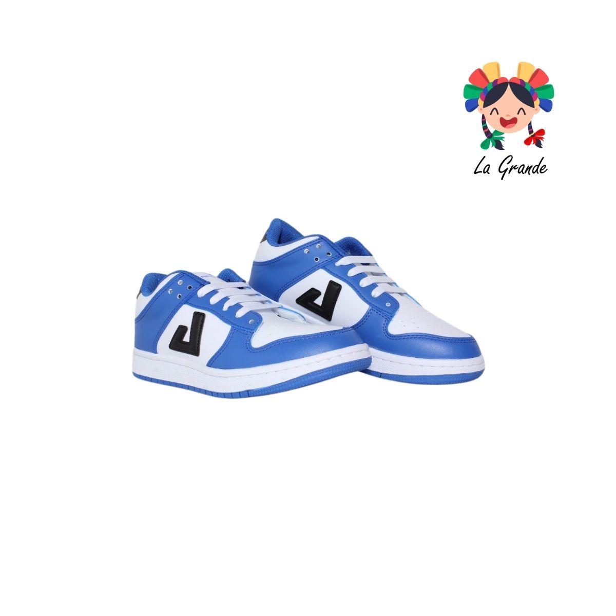5016 APOORT Blanco Rey Piel Tenis Casual para Joven y Caballero