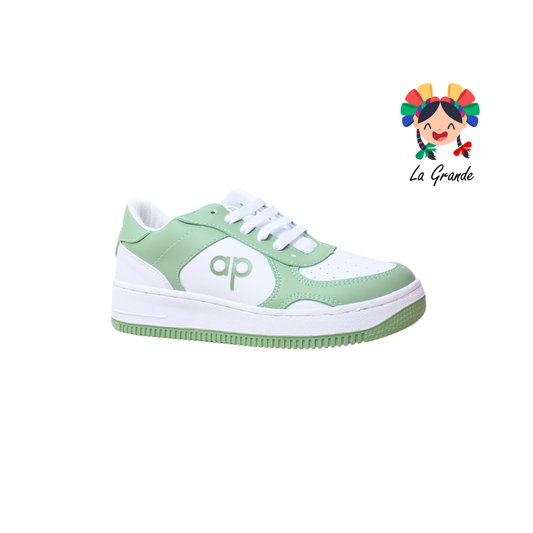 5018 APOORT Blanco Macha Tenis Casual para Dama y Joven