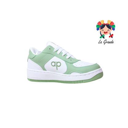 5018 APOORT Blanco Macha Tenis Casual para Dama y Joven