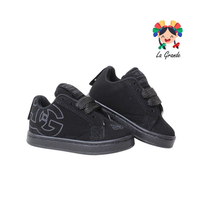 501 EL TRES Negro Negro Tenis Casual para Niña y Niño