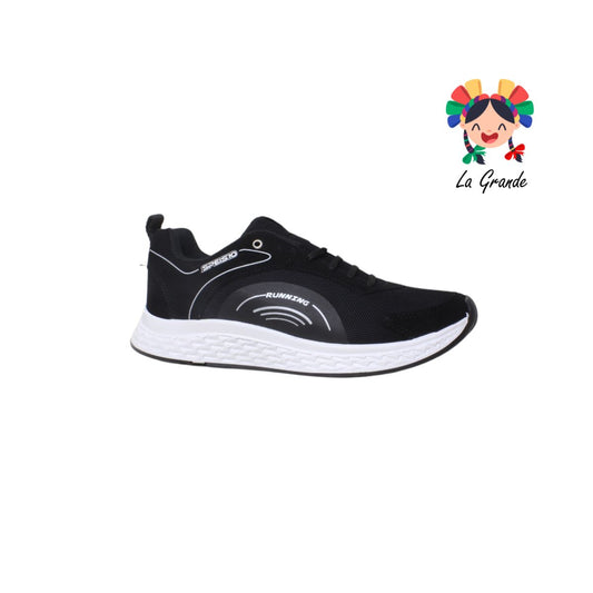 501 SPEIS10 Negro Blanco Tenis Deportivo para Caballero
