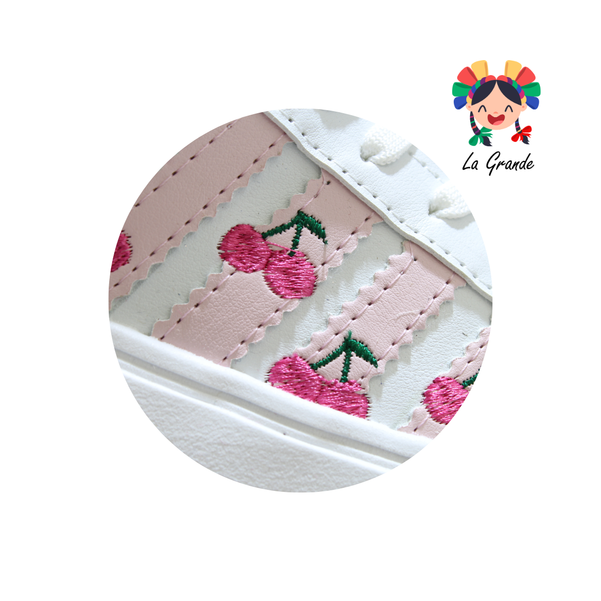 5030 FRIDAYS Blanco Rosa Sint Tenis Casual para Dama