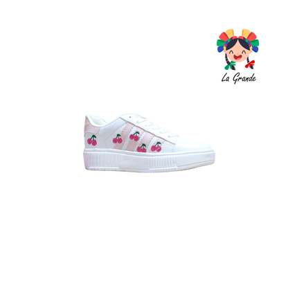 5030 FRIDAYS Blanco Rosa Sint Tenis Casual para Dama