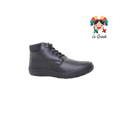5032 DOGI Negro Piel Nbk Zapato Escolar para Niño y Joven