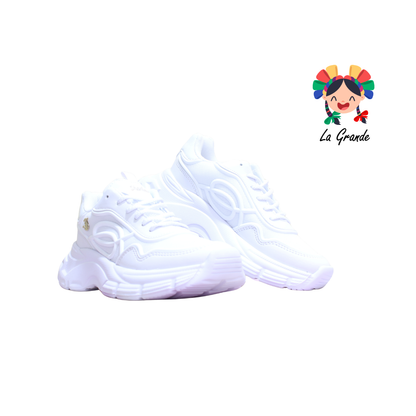5032 SHADOW Blanco Napa Tenis Casual para Dama