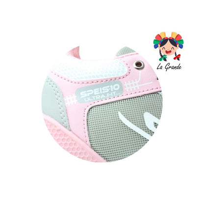 503 SPEIS10 Gris Rosa Tenis Deportivo para Dama