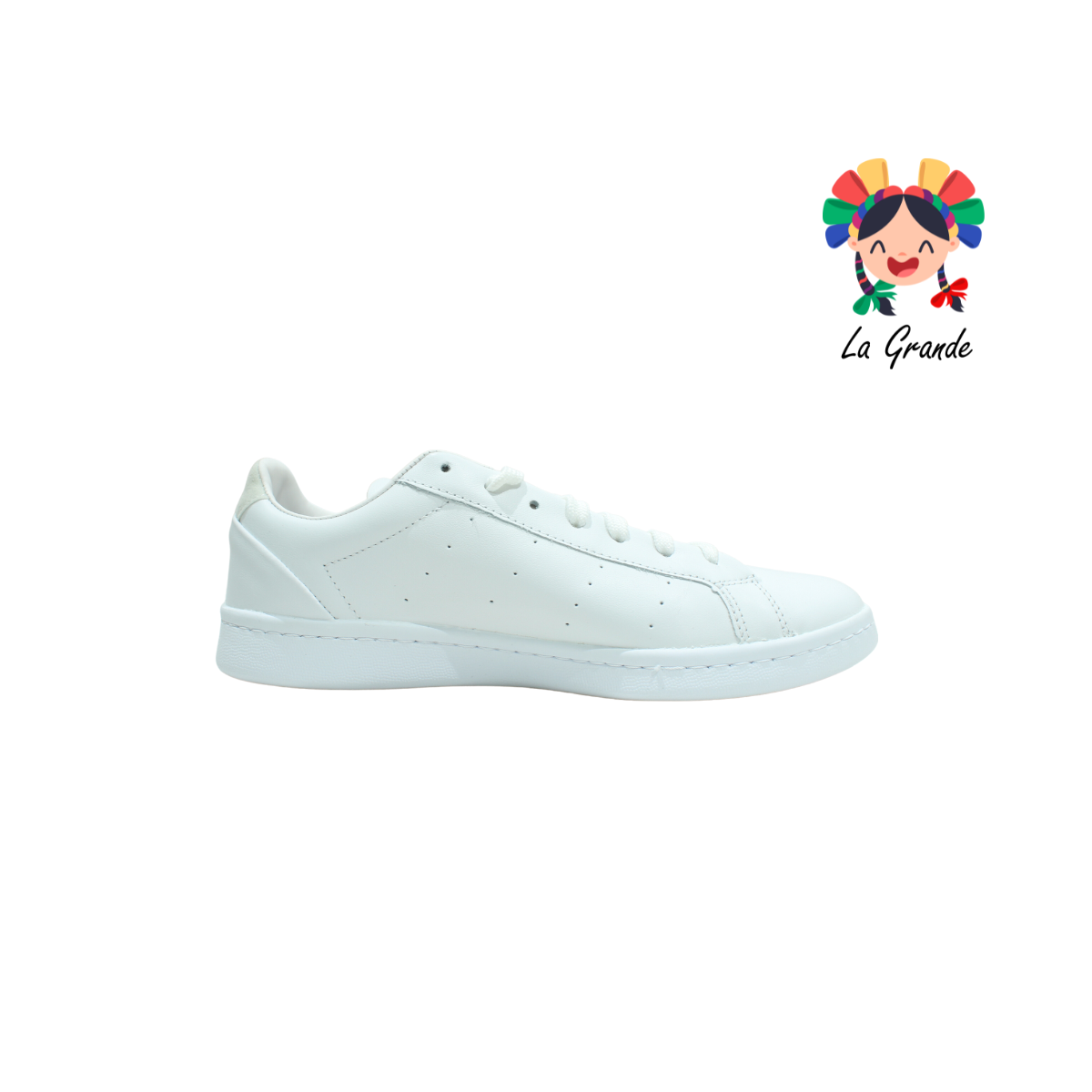 5042 PIRMA Blanco Piel Tenis Choclo de Agujetas para Caballero Original