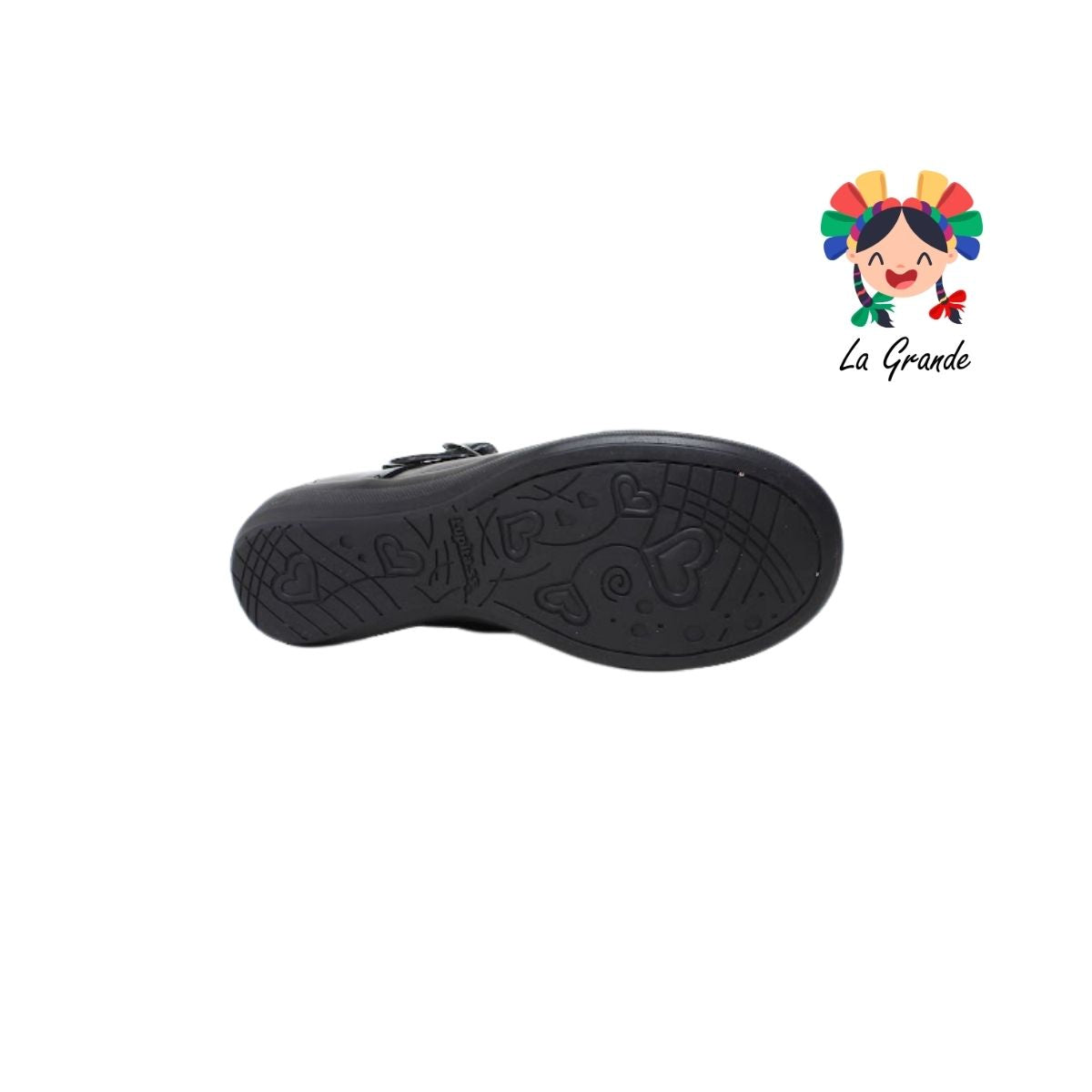 504 LUPITAS Negro Zapato Escolar para Niña y Dama