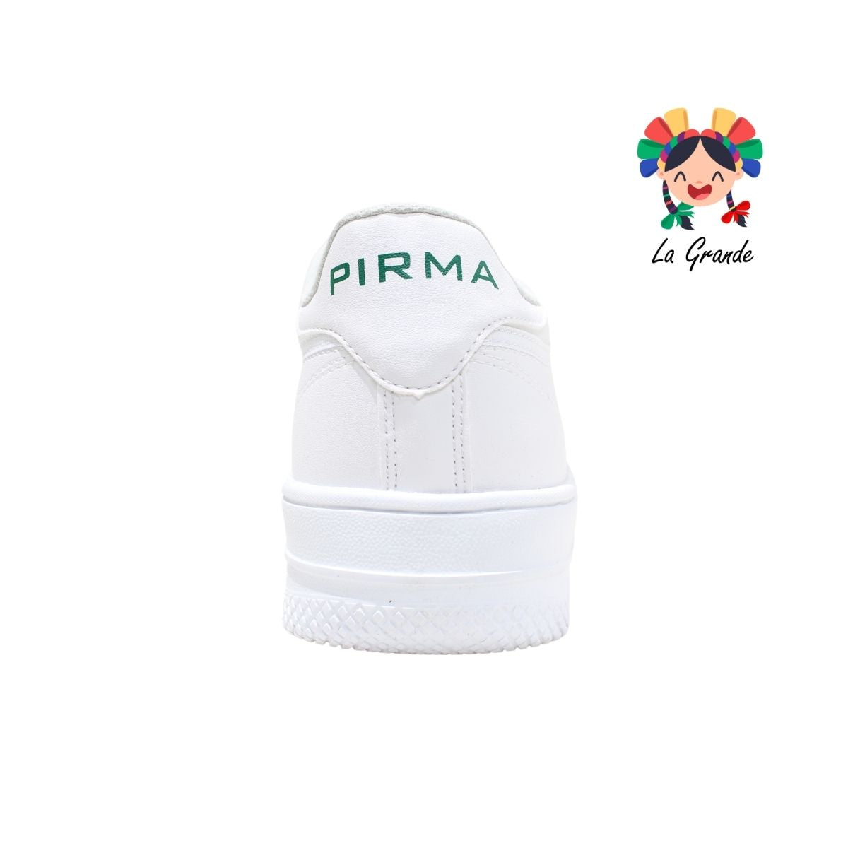 5051 PIRMA Blanco Verde Piel Tenis Casual para Caballero Original