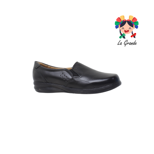 505 DULCE DAMITA Negro Piel Zapato Casual para Dama