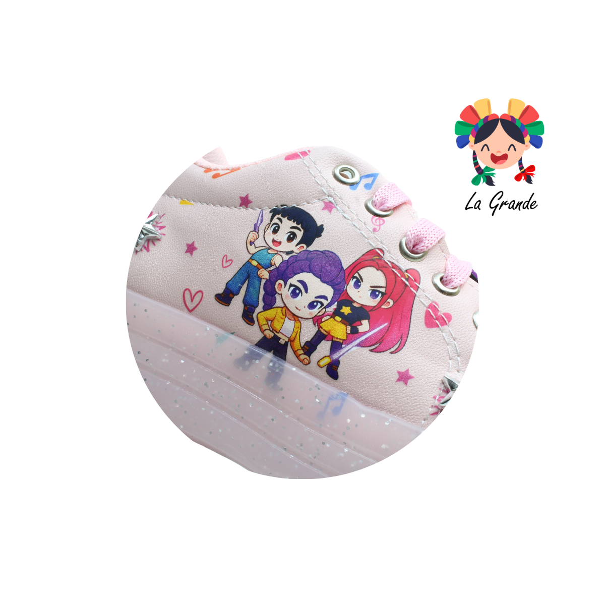 TL506 DANIELS Petalo Tenis Casual con Luces para Niña
