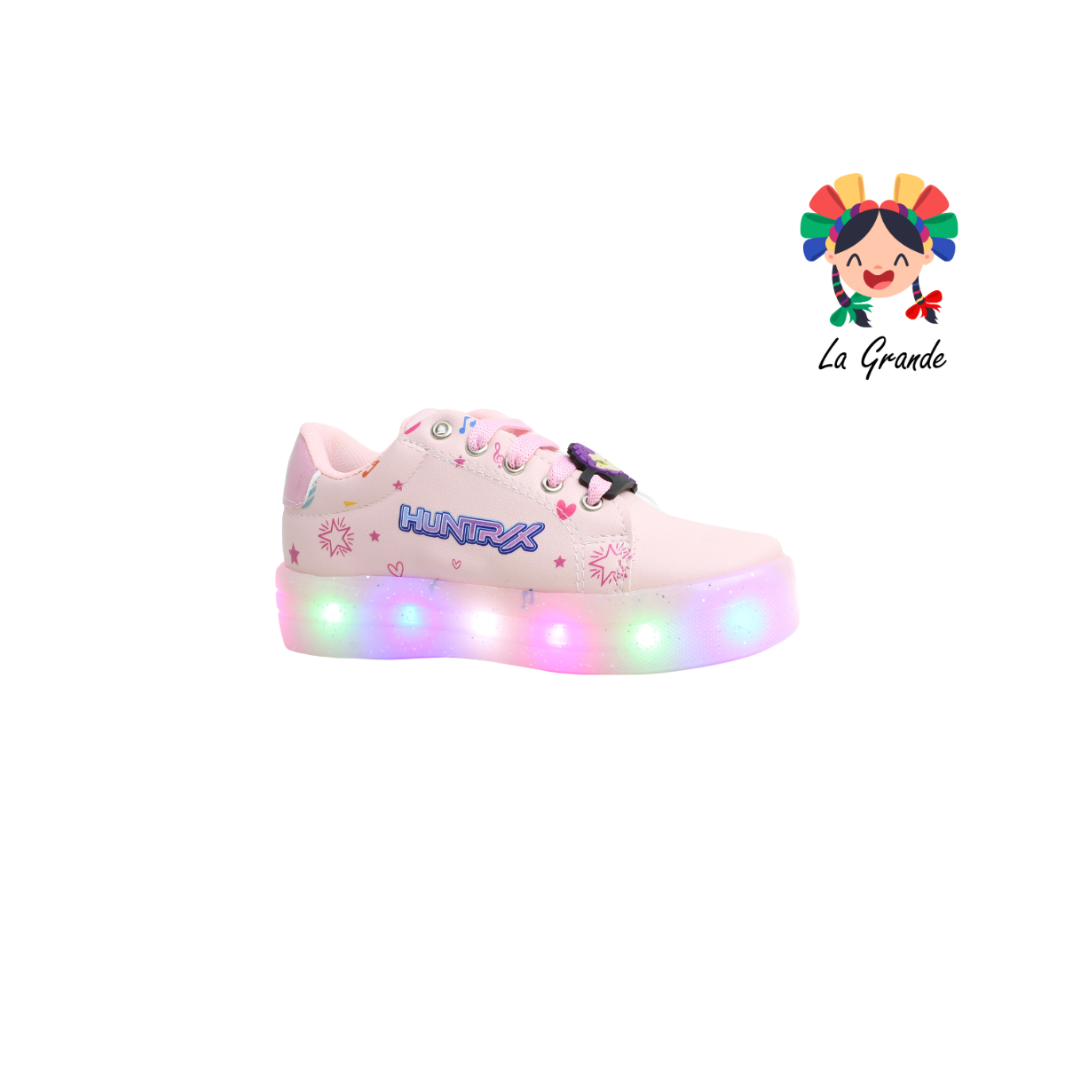 TL506 DANIELS Petalo Tenis Casual con Luces para Niña
