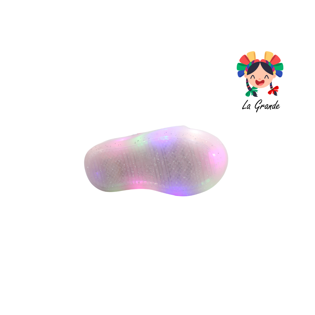 TL506 STICH DANIELS Blanco Rosa Tenis Casual con Luces para Niña