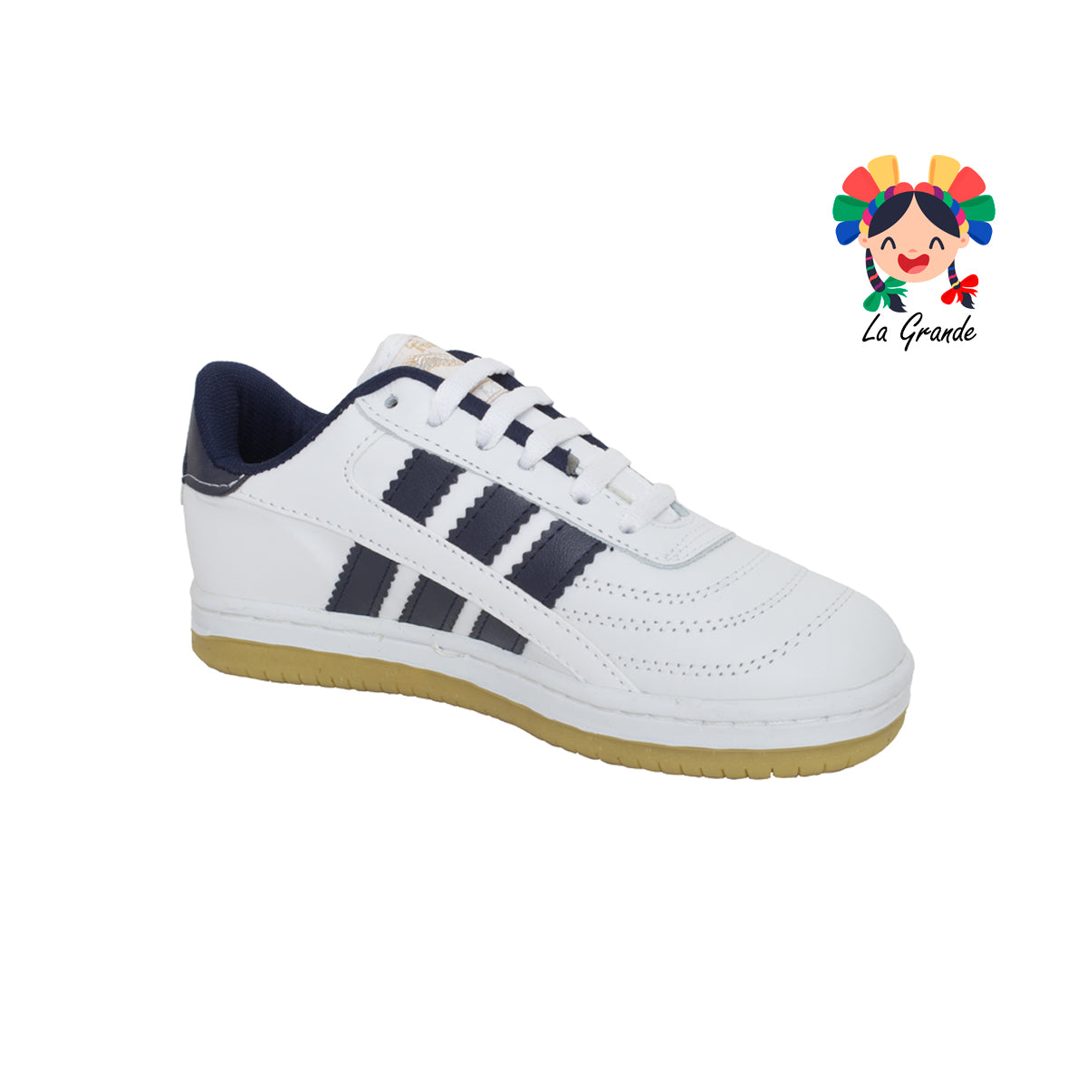 507 HALCON Blanco Marino Sint Tenis Causal para Dama,Joven y Caballero