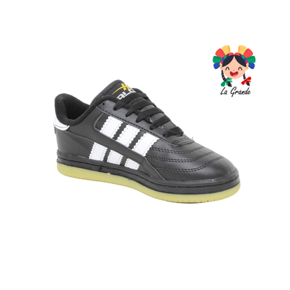 507 HALCON Negro Blanco Sint Tenis Casual para Dama, Joven y Caballero