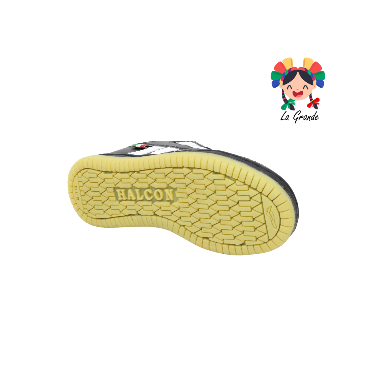 507 HALCON Negro Blanco Sint Tenis Casual para Dama, Joven y Caballero