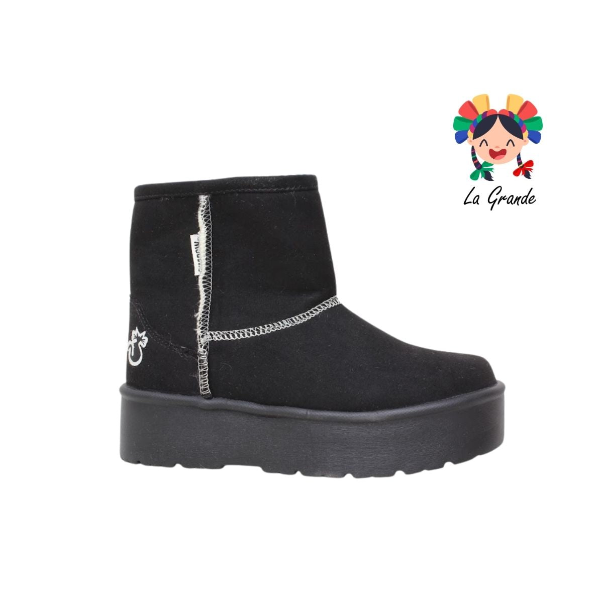 508 SHADOW Negro Durazno Bota para Dama