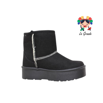 508 SHADOW Negro Durazno Bota para Dama