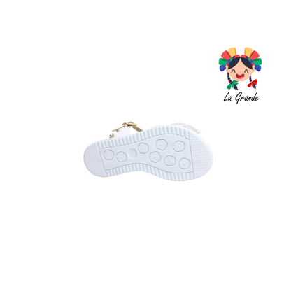 509 KARLY LOVE Blanco Cabra Sandalia Casual para Niña