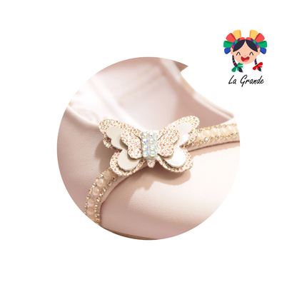 1921 MODA LINDA Rosa Rich Sint Balerina para Niña