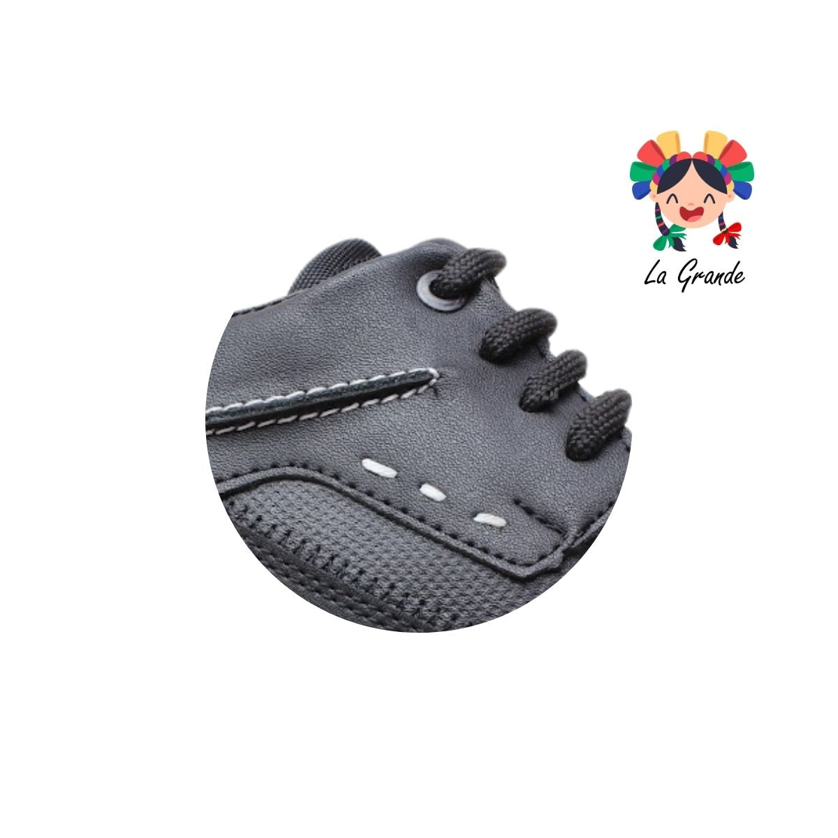 5104 NOZIVO Negro Blanco Sint Zapato Casual para Joven y Caballero