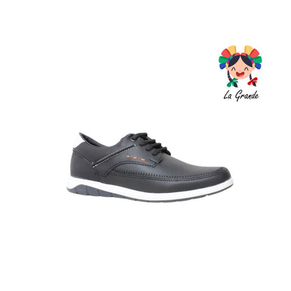 5104 NOZIVO Negro Blanco Sint Zapato Casual para Joven y Caballero