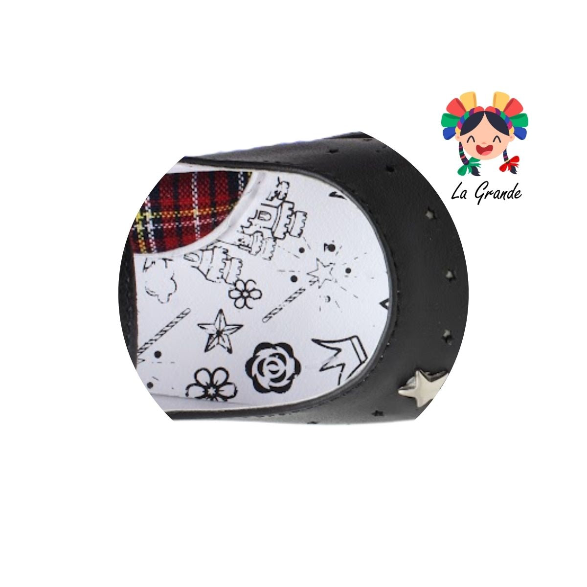 511 BRIANDA Negro Piel Zapato Escolar para Dama