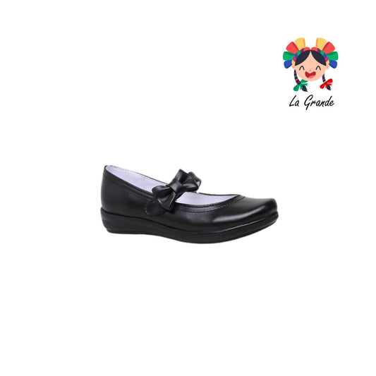 511 LUPITAS Negro Piel Zapato Escolar para Niña y Dama
