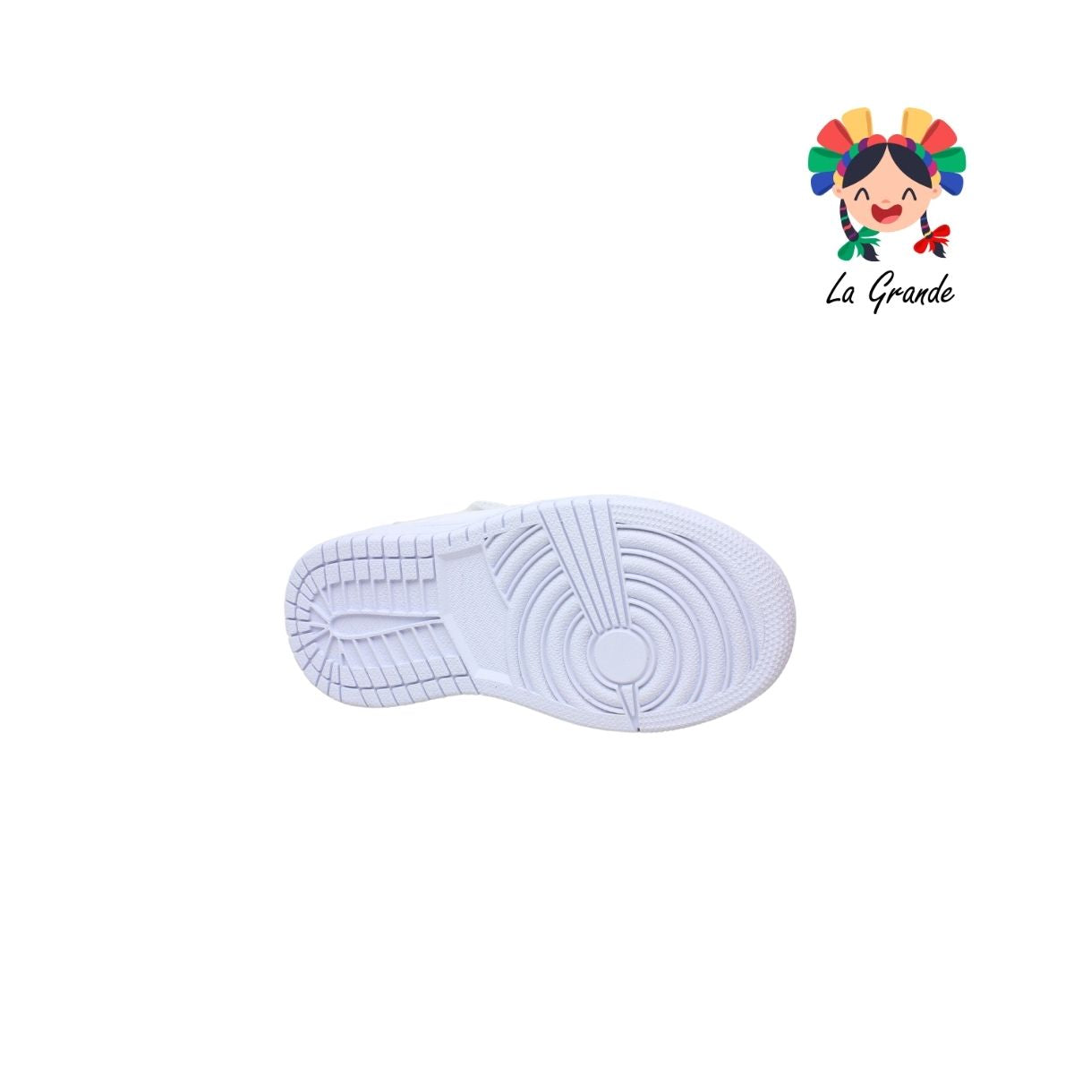 514 APT Blanco Blanco Piel Tenis Escolares para Niña y Niño