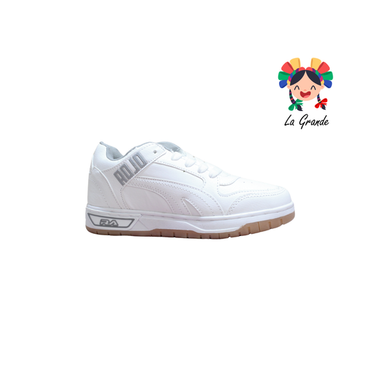 940 ROJO ARANDANO Blanco Gris Tenis Casual para Dama y Joven
