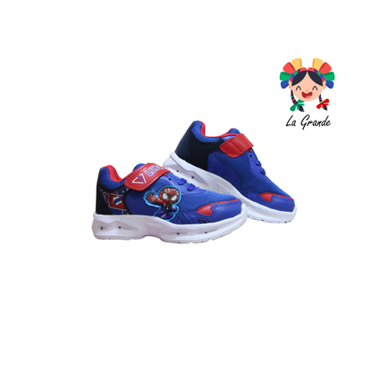 3153 BF Araña LUX-10 Rey Rojo Tenis Casual con Luz Led para Niño
