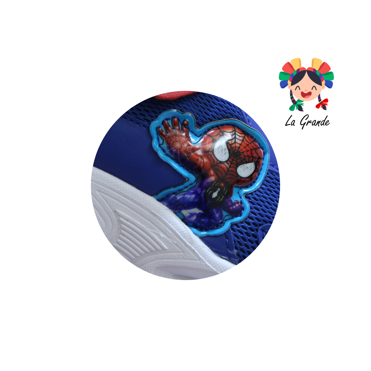 3153 BF Araña LUX-10 Rey Rojo Tenis Casual con Luz Led para Niño