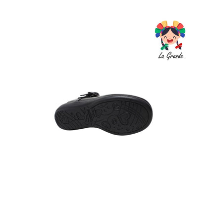 530 LUPITAS Negro Piel Zapato Escolar para Niña