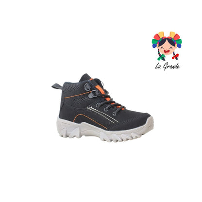 537 MINI BOYS Negro Naranja Sint Bota de Montaña para Bebé y Niño