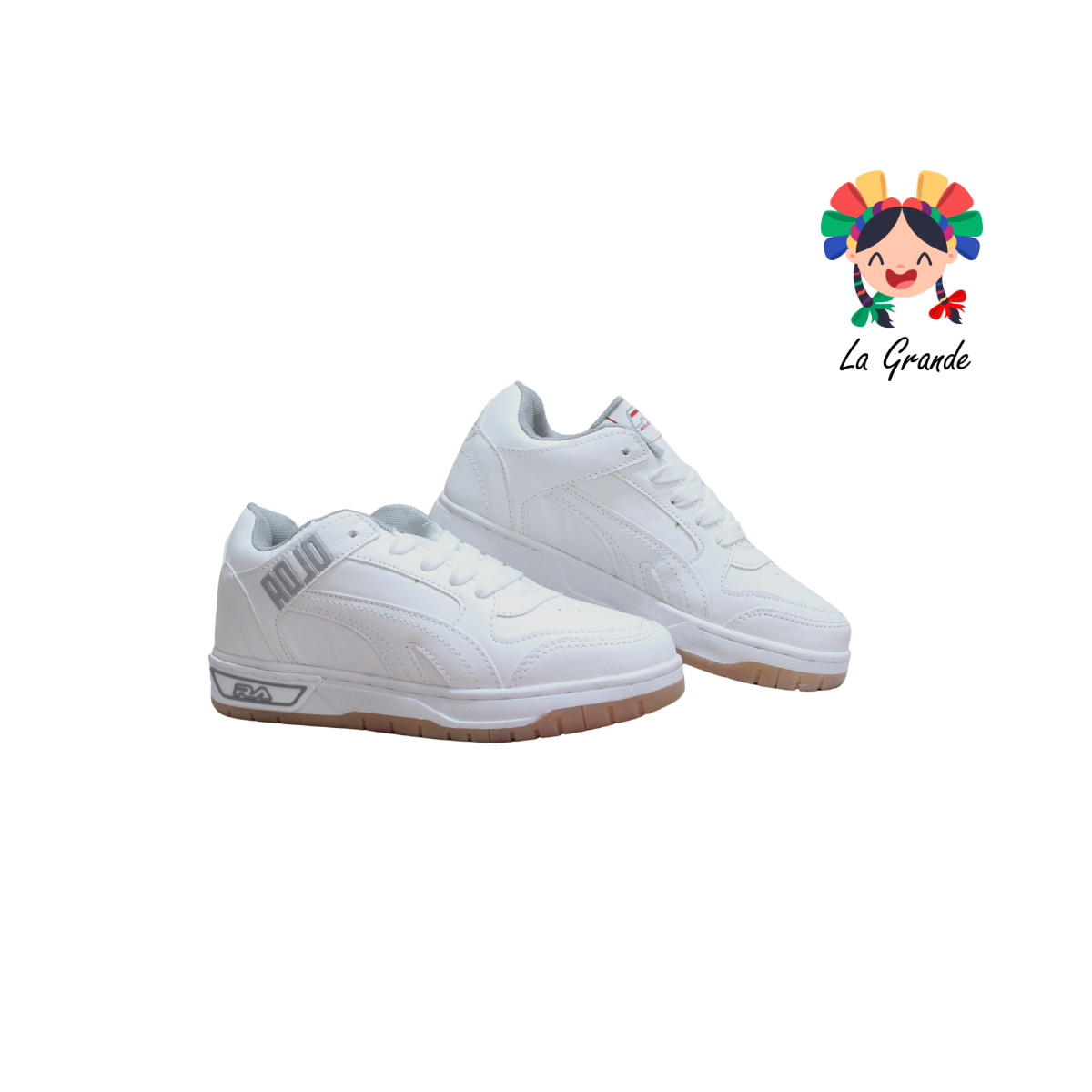 940 ROJO ARANDANO Blanco Gris Tenis Casual para Dama y Joven